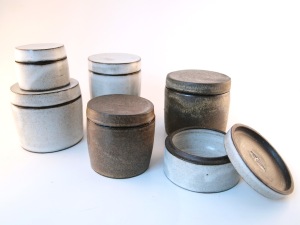 stoneware jars